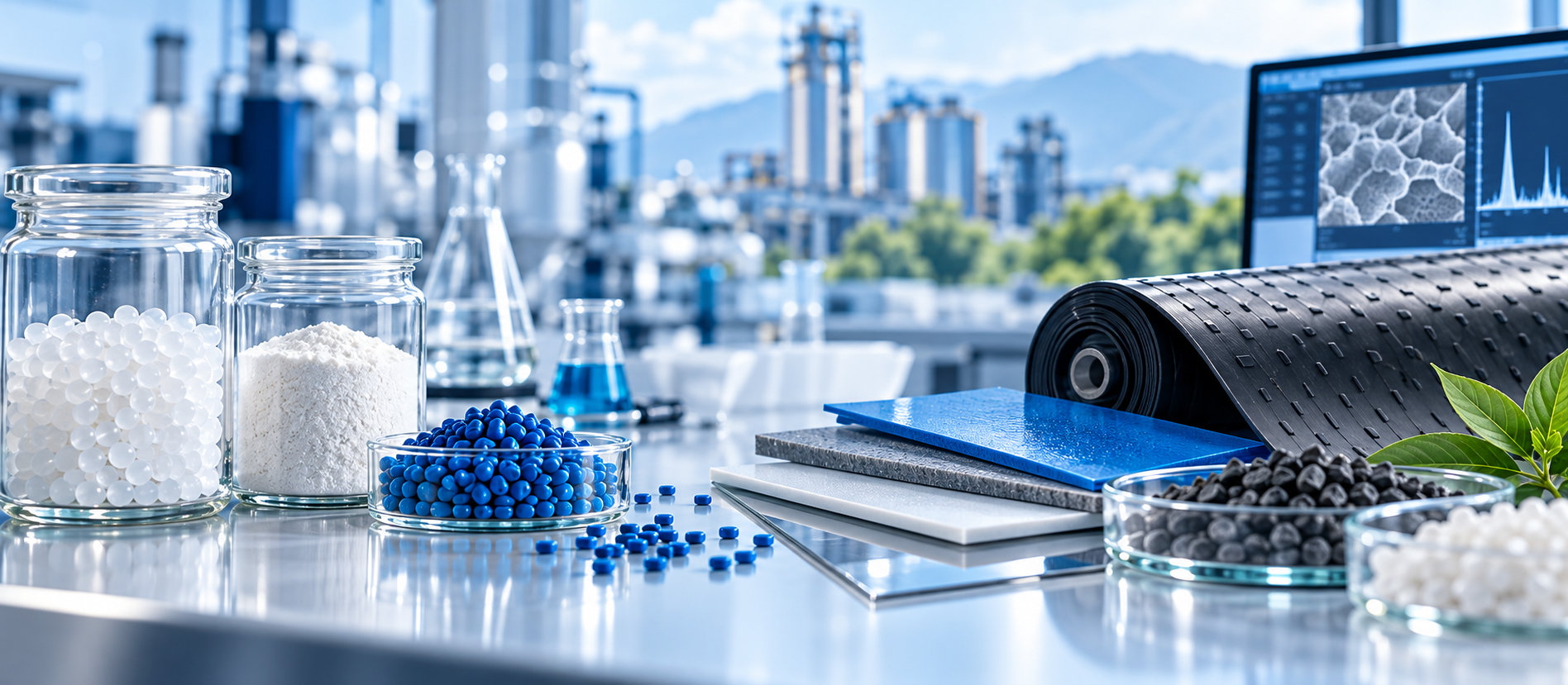 Investigación aplicada en polímeros, materiales, laboratorio y aplicaciones industriales