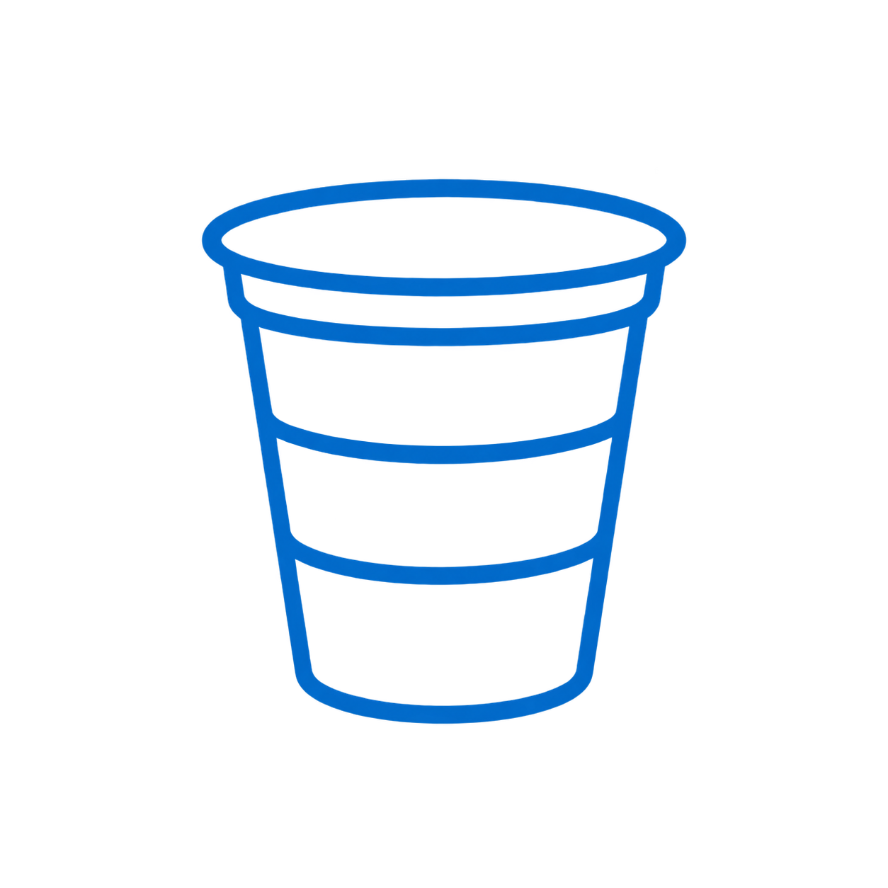 Icono de productos de un solo uso